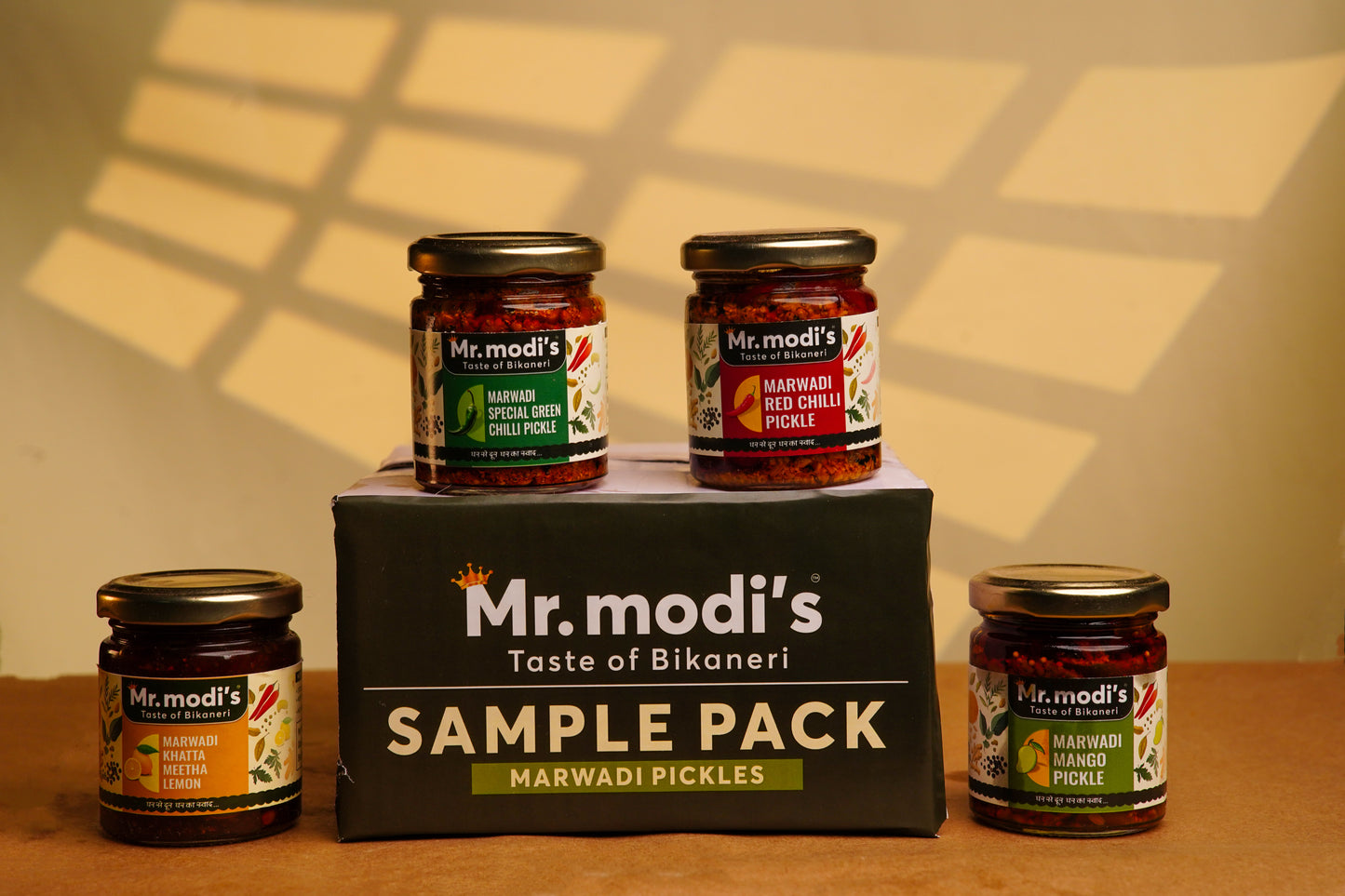 Marwadi Pickle Delight - 4-in-1 Flavor Pack (4 x 100g)