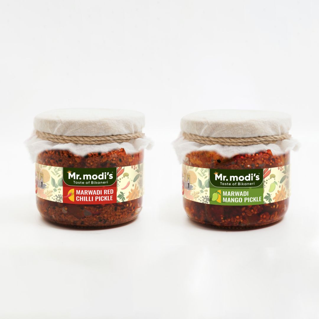 Spice & Slice Combo – Red Chilli + Mango Pickle