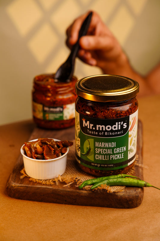 Marwadi Special Green Chilli Pickle