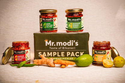 Marwadi Pickle Delight - 4-in-1 Flavor Pack (4 x 100g)