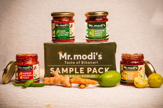 Marwadi Pickle Delight - 4-in-1 Flavor Pack (4 x 100g)