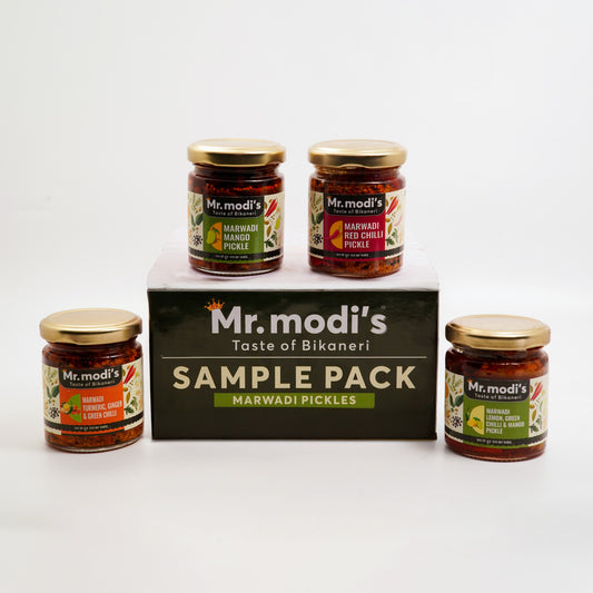 Marwadi Pickle Delight - 4-in-1 Flavor Pack (4 x 100g)